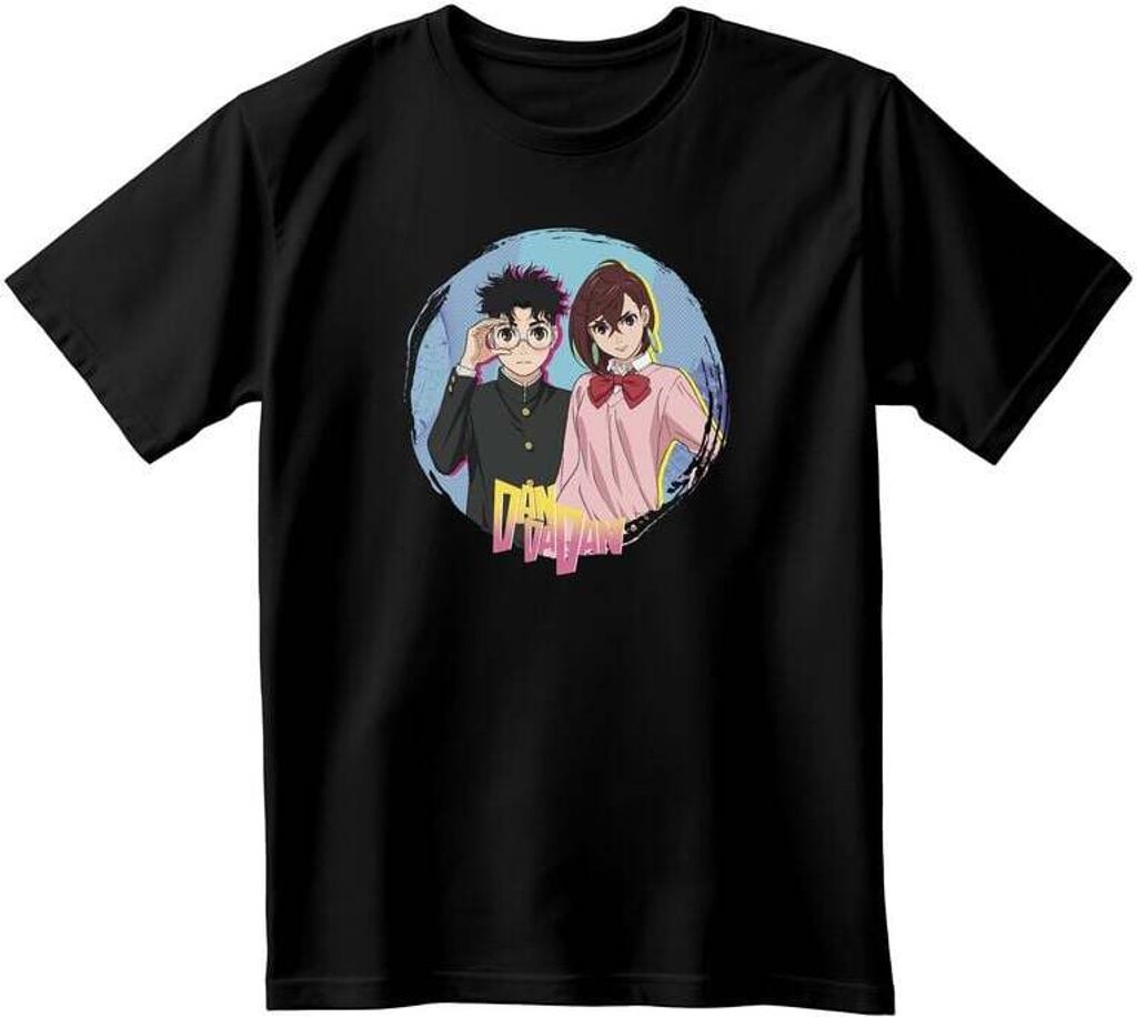 Dan Da Dan T-Shirt Herren Momo & Okarun schwarz M