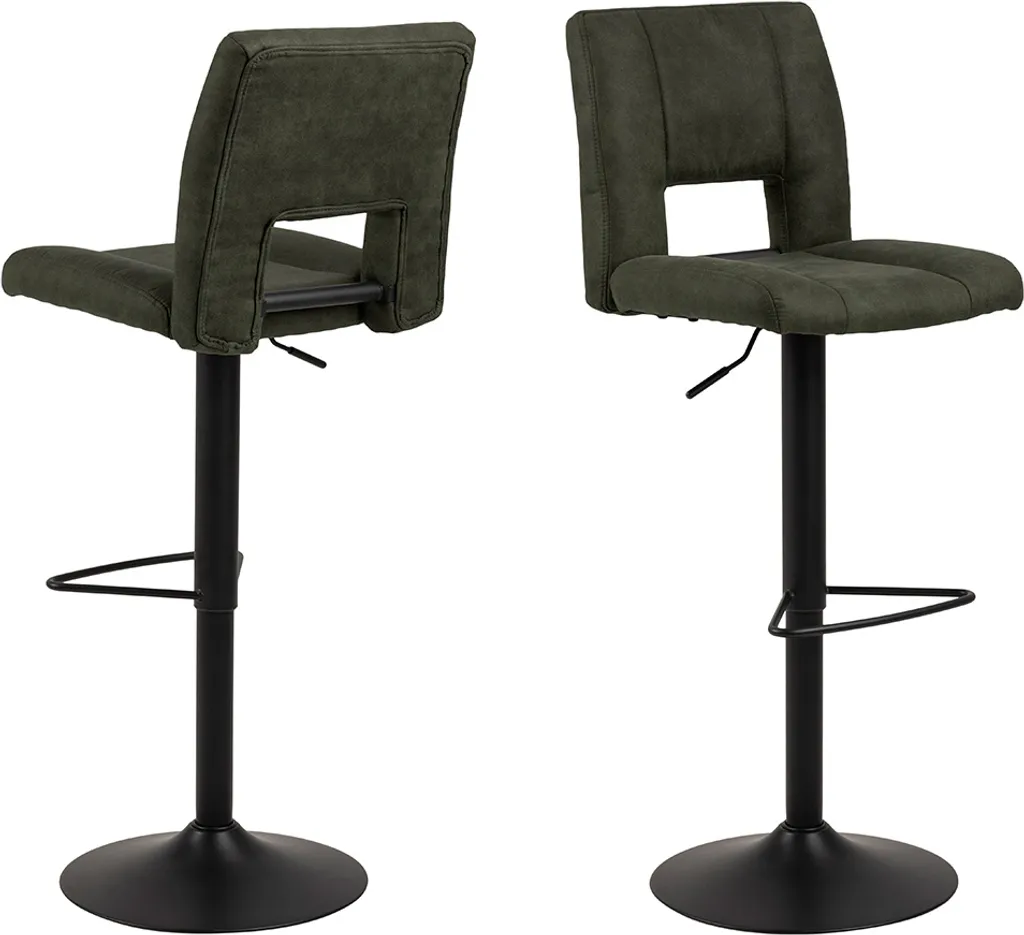 Tabouret de Bar Stable et Confortable Yara Vert - Solution Gain Place