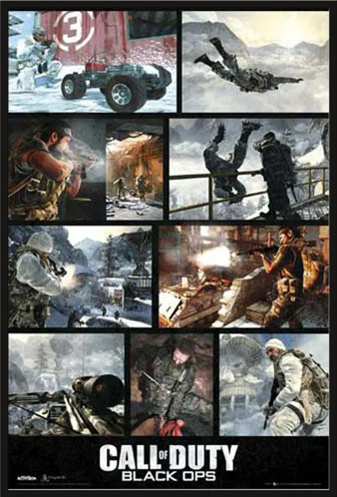 Poster Call of Duty avec Cadre Interchangeable Shinsuke et Vitre Acrylique