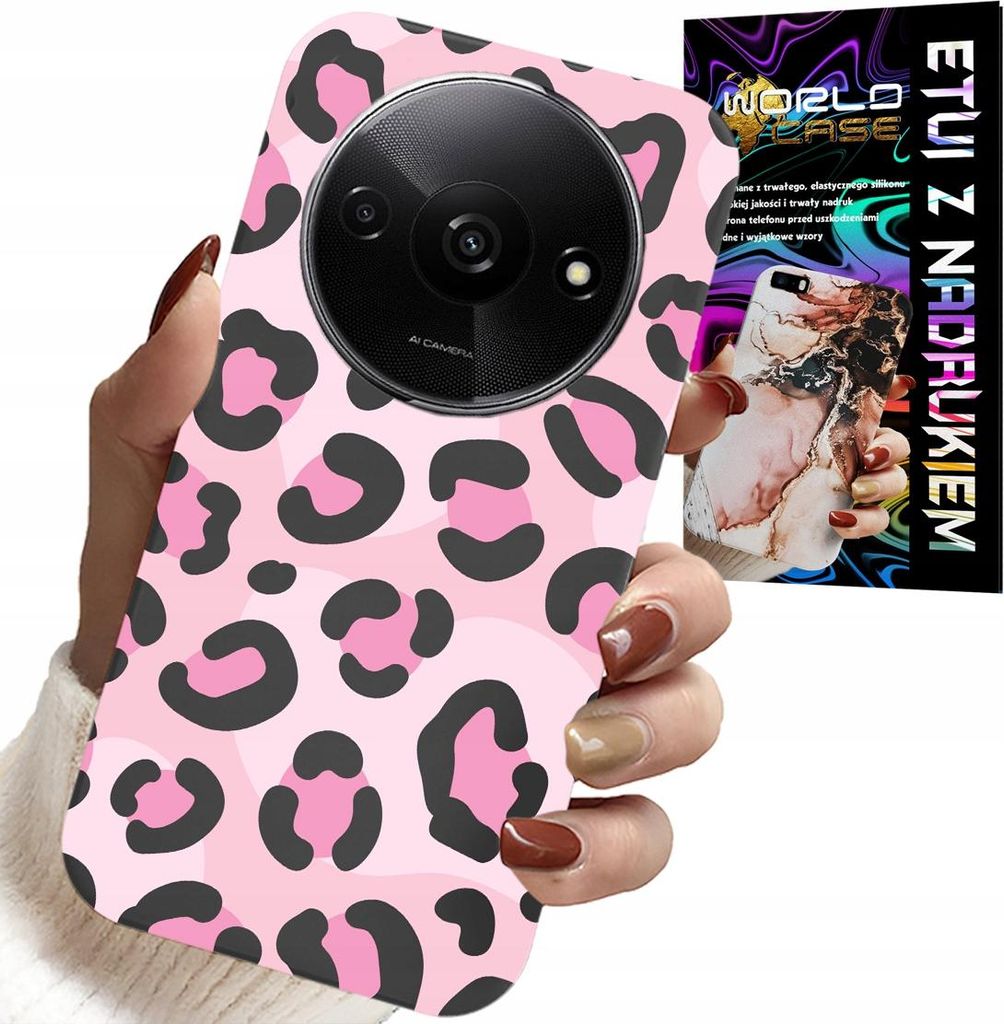 Hülle Für Xiaomi Redmi A3 - Rosa Leopard Print Damen Design