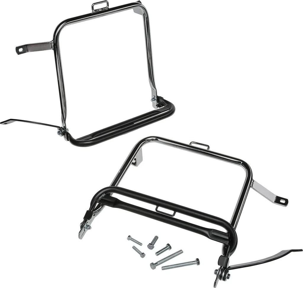 Porte-bagages latéral Simson S51 en acier renforcé montage facile noir
