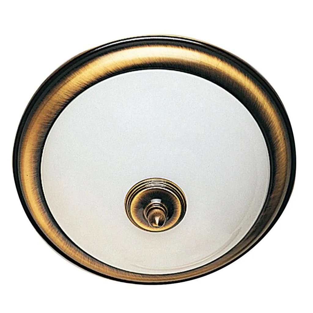 Plafonnier de Salon E27 Bronze GLOSTER - Éclairage Puissant pour Entrée - 2