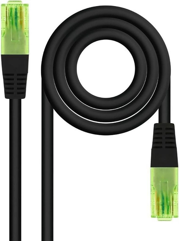 Nanocable 10.20.1400-BK, 0,5 m, Cat6, U/UTP (UTP), RJ-45, RJ-45, Schwarz