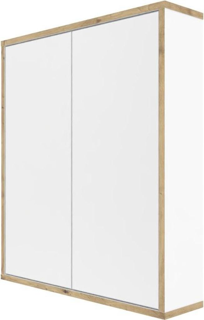 Spiegelschrank MORENA mit 2 Türen, cashmere/Eiche Produktbild 