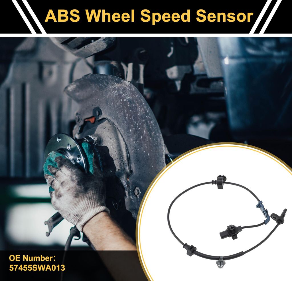 ABS-Radsensor ABS-Sensor Antiblockiersystem-Sensor Nr.57455SWA013 für Honda Crv 2007-2011 1 Stück Vorne Links