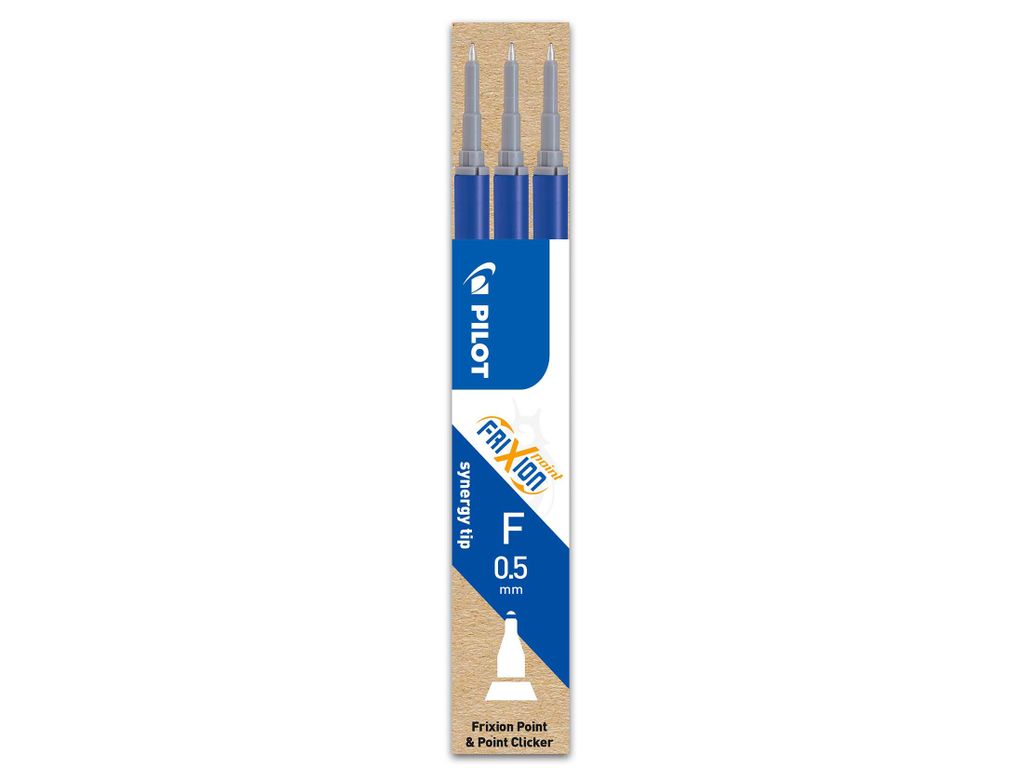 Náplň Pilot Frixion Point 0,5 mm (F), modrá, 3 ks Obrázek produktu 