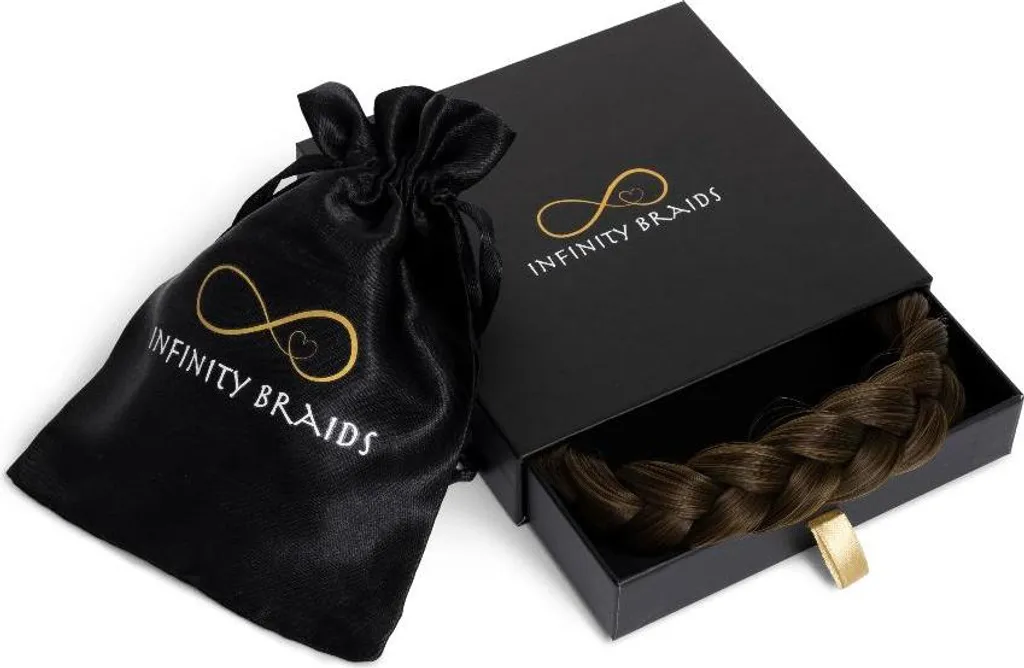 Tresse régulière Lizzy cuivre bronze Tresses à l'infini texture soyeuse