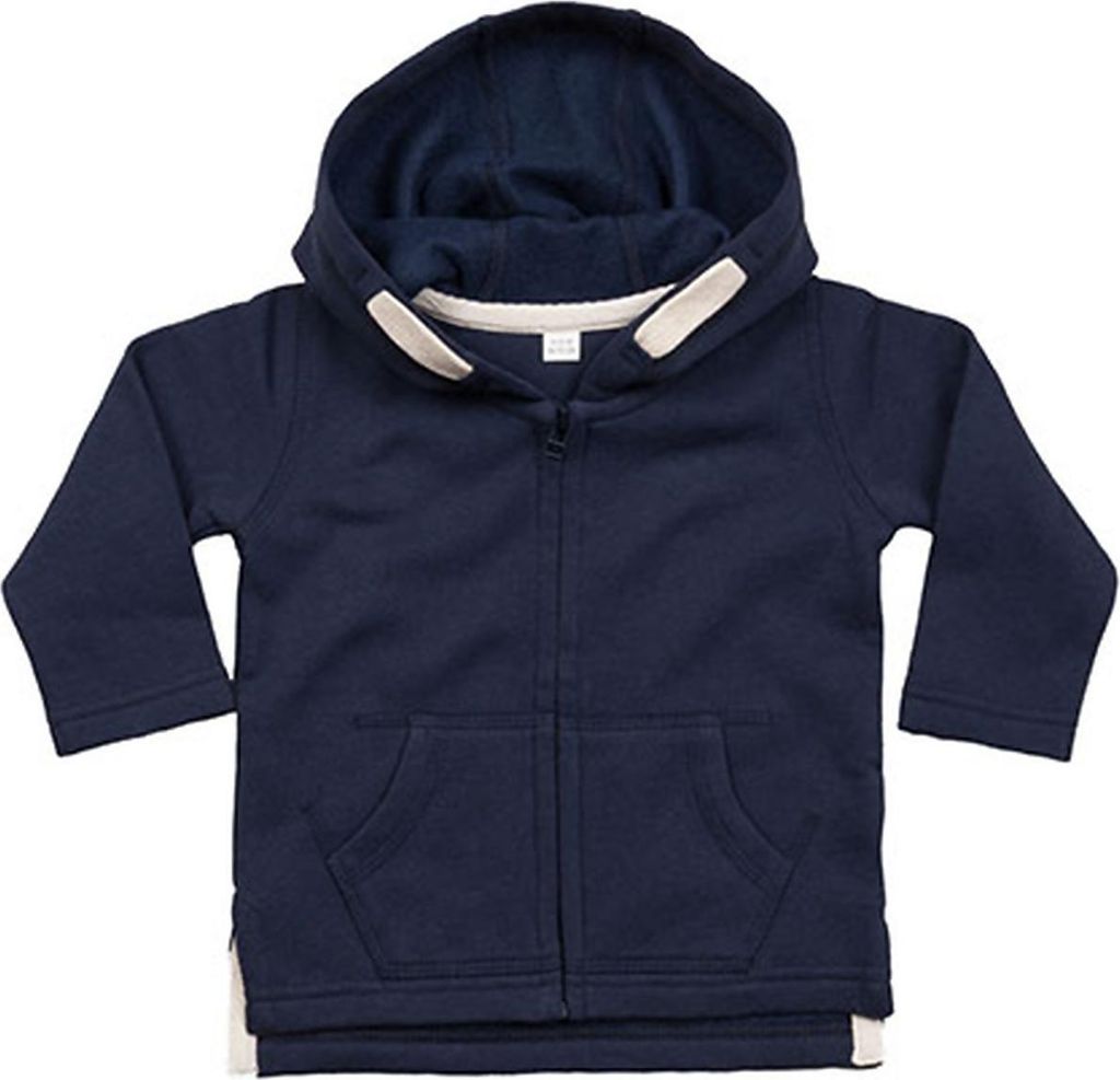 Kapuzenjacke für Babys mit Reißverschluss, innen angeraut, Produktbild 