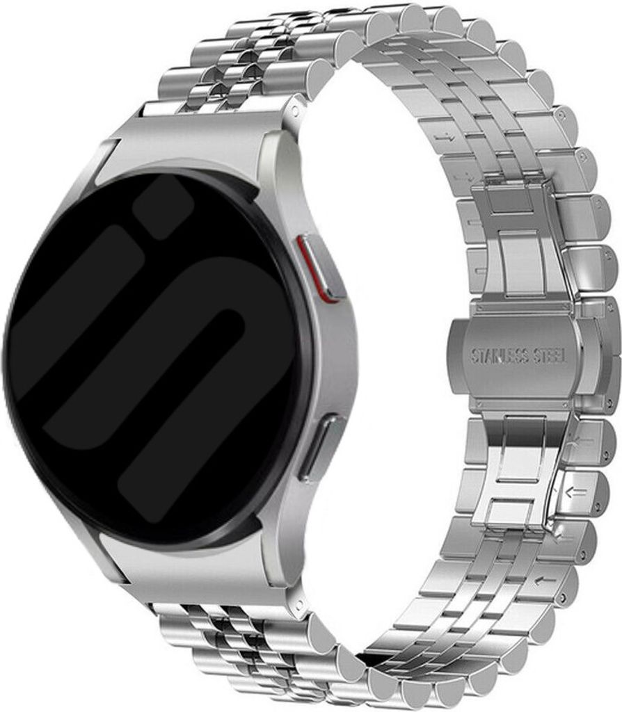 Strap-it Stahlarmband Jubilee - Kompatibel mit Samsung Galaxy Watch 6 Classic Armband 43mm Ersatzarmband Edelstahl - Faltschließe - Hochwertiges M...