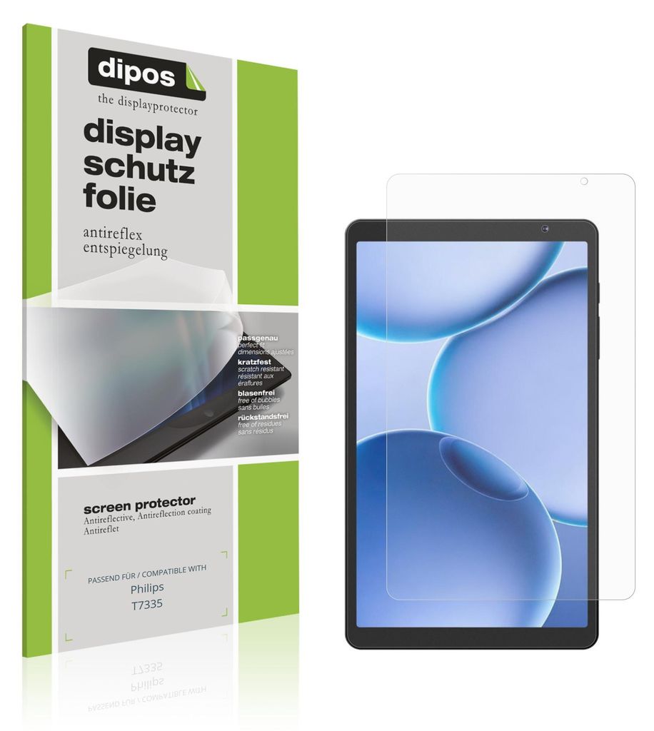 2x Schutzfolie für Philips T7335 matt Displayschutzfolie Folie Display Schutz dipos