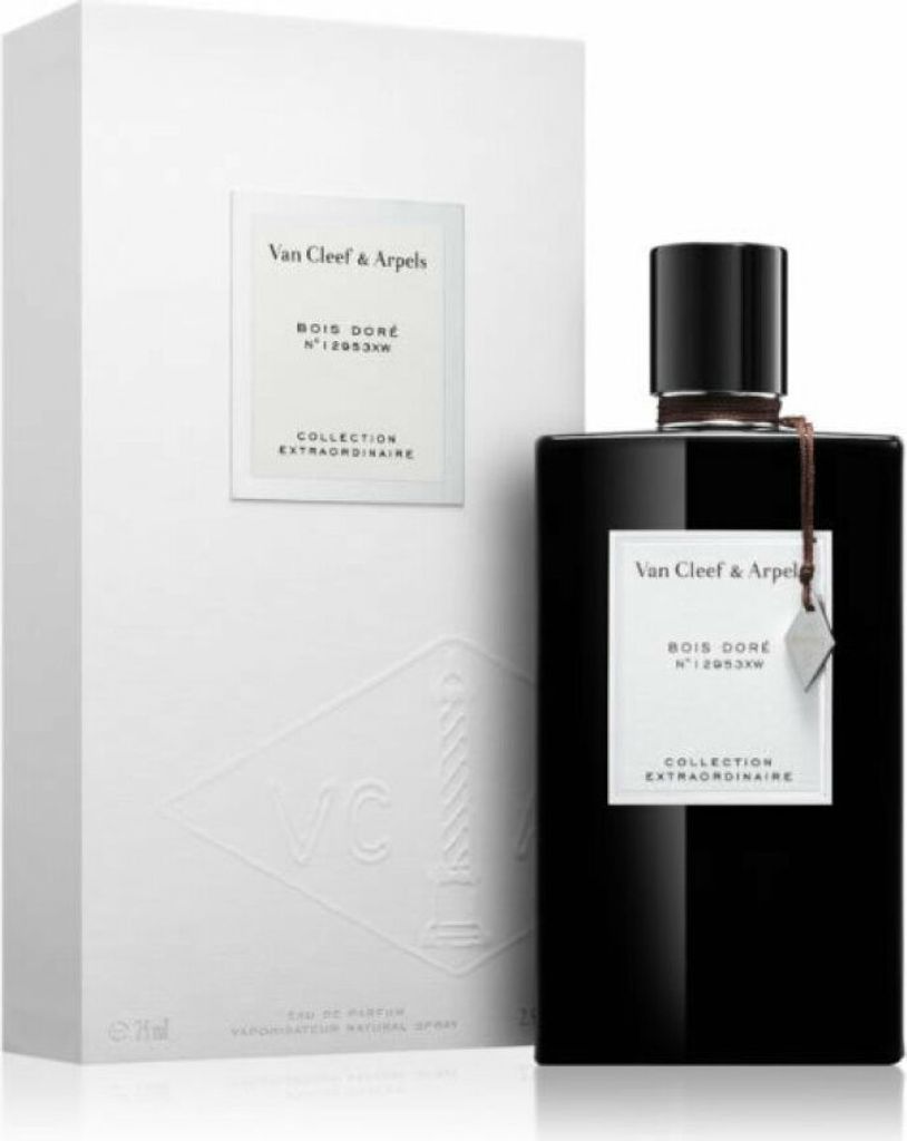 A product shot of a perfume bottle and its box.