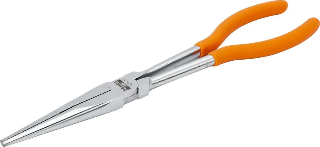Pince à bec plat 280 mm en acier robuste avec poignée ergonomique confort