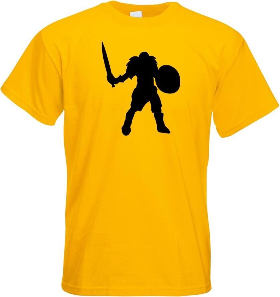 Kiwistar - T-Shirt - gelb - Wikinger Krieger Krieg WW3 Motiv Bedruckt Funshirt Design Print - mit Motiv Bedruckt - Funshirt Design - Sport - Freize...