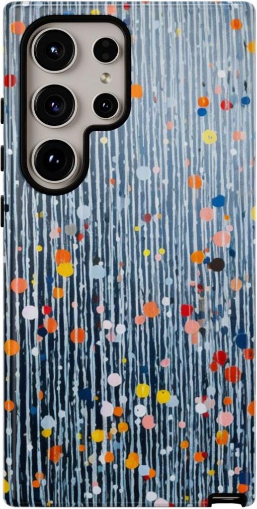 Buntes Punkte- und Linienmuster – Hülle Kompatibel mit Samsung Galaxy S24 Ultra