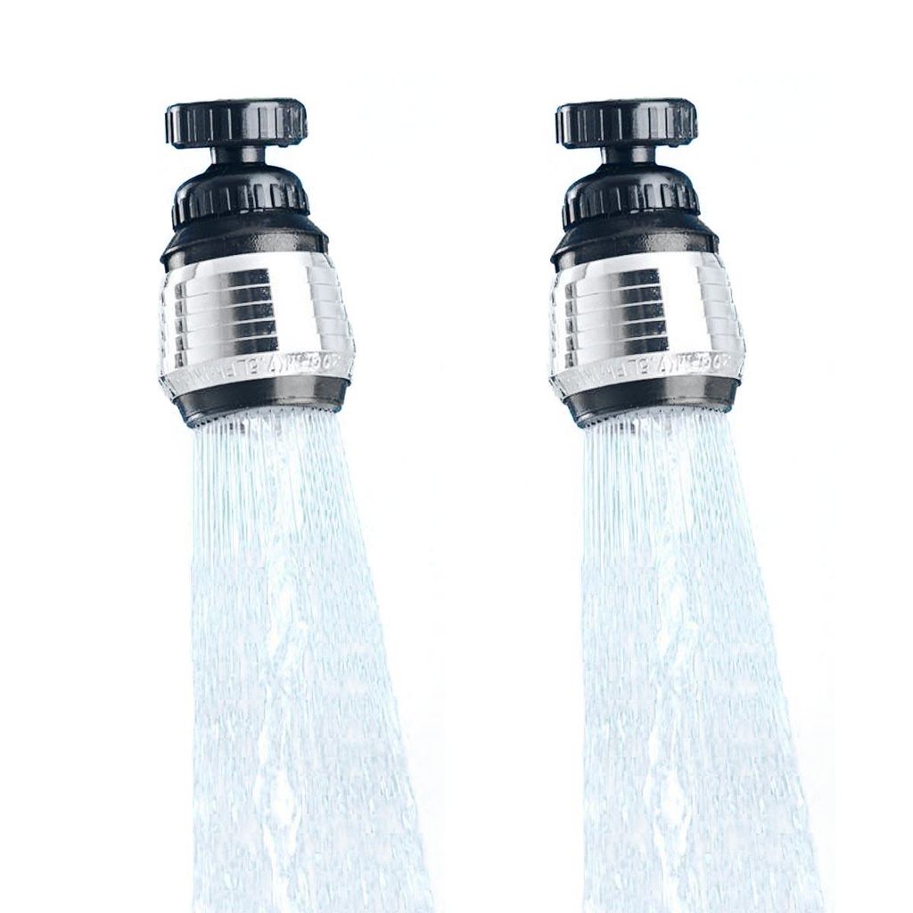 2er Set Schwenkstrahlregler 6cm Wasserhahnaufsatz Perl- Produktbild 