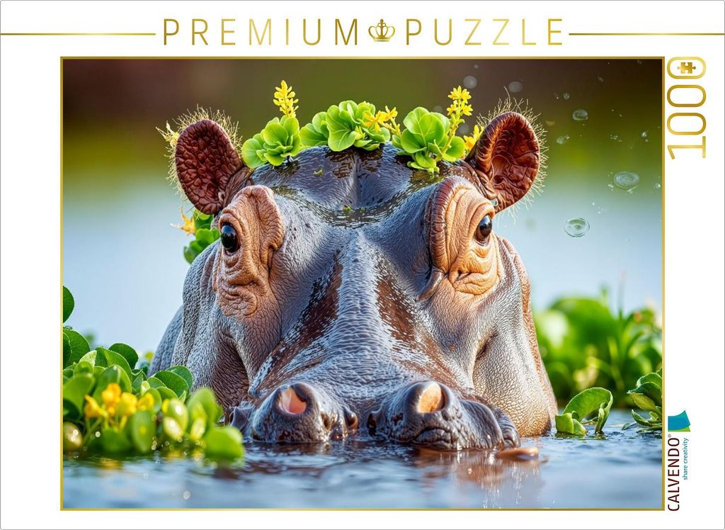 CALVENDO Puzzle Blütenschmuck aus dem Wasserreich, man könnte fast Majestät zu ihm sagen | 1000 Teile Lege-Größe 64x48cm Foto-Puzzle für glü...