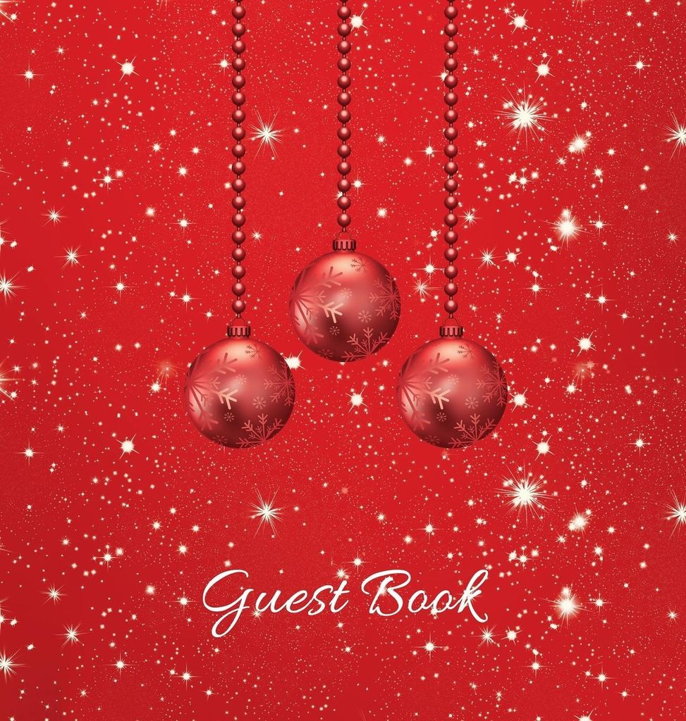 Christmas Party Guest Book (HARDCOVER), Party Guest Book, Birthday Guest Comments Book, House Guest Book, Seasonal Party Guest Book, Special Events...
