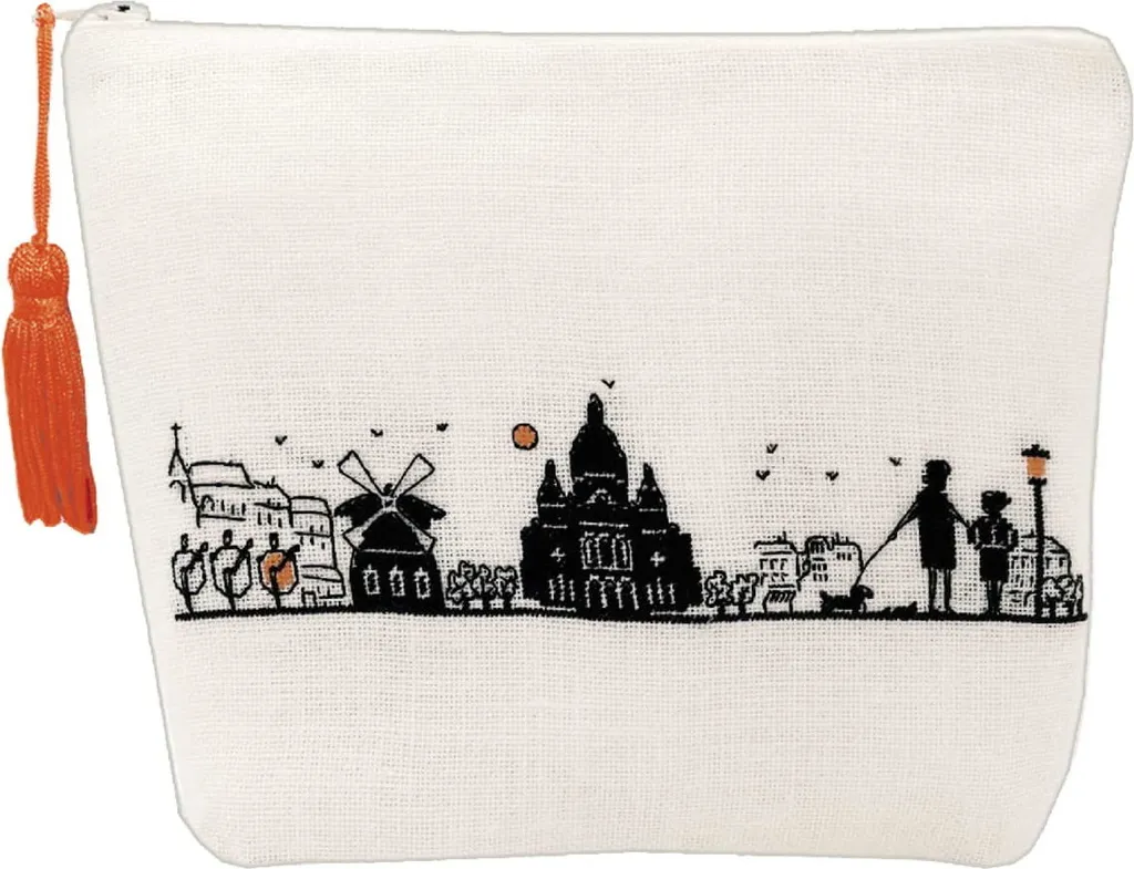 Pochette de Broderie à Compter Étui Petit Point Rive Droite 19x13x4 cm
