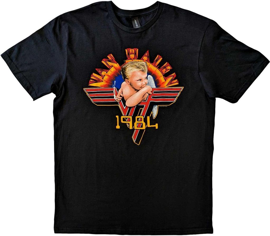 Van Halen - "Cherub 1984" T-Shirt für Herren/Damen Uni RO5386 (XL) (Schwarz)