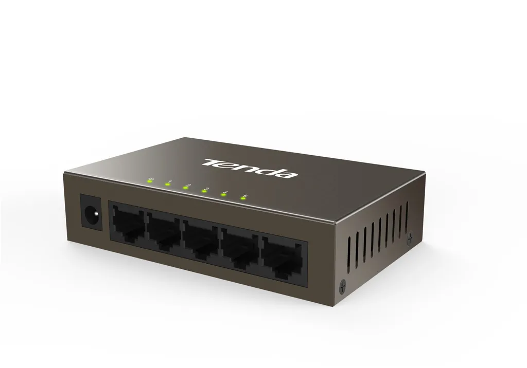 Switch Ethernet 5 Ports Tenda TEF1005D Silencieux et Plug and Play