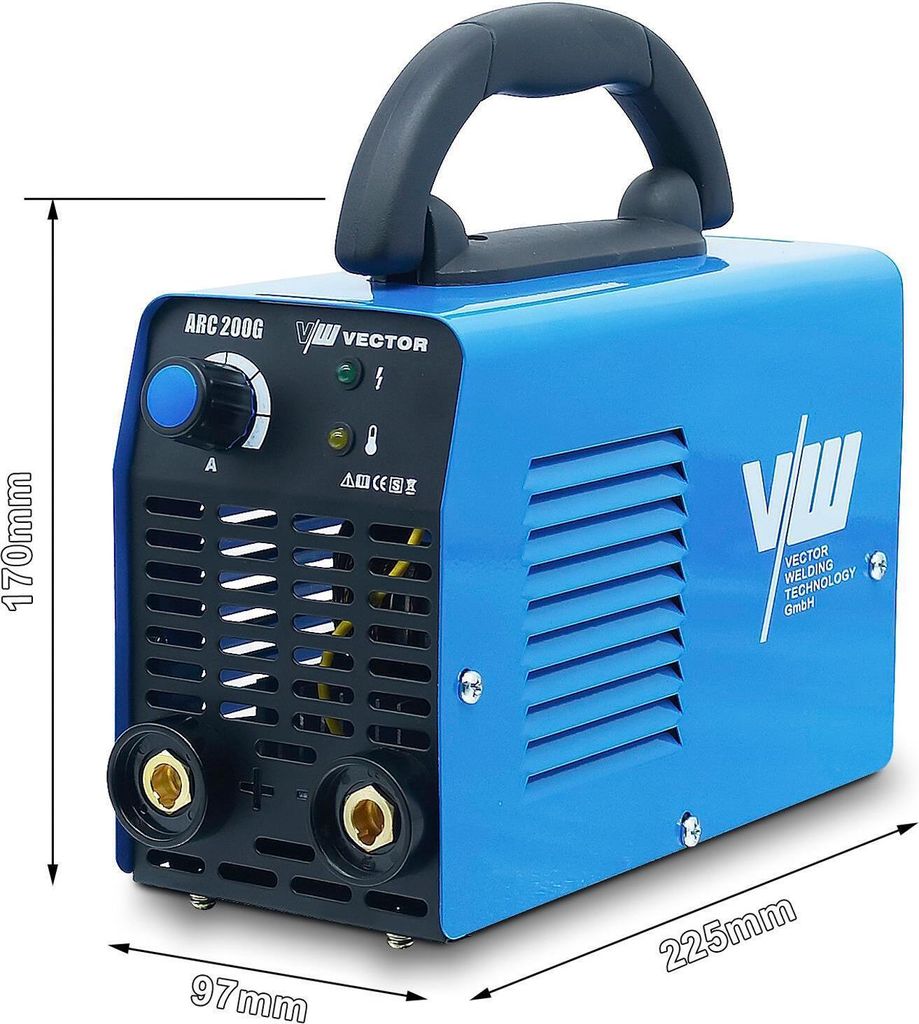 VECTOR WELDING Elektroden Schweißgerät ARC 200G 200A SET| Produktbild 3
