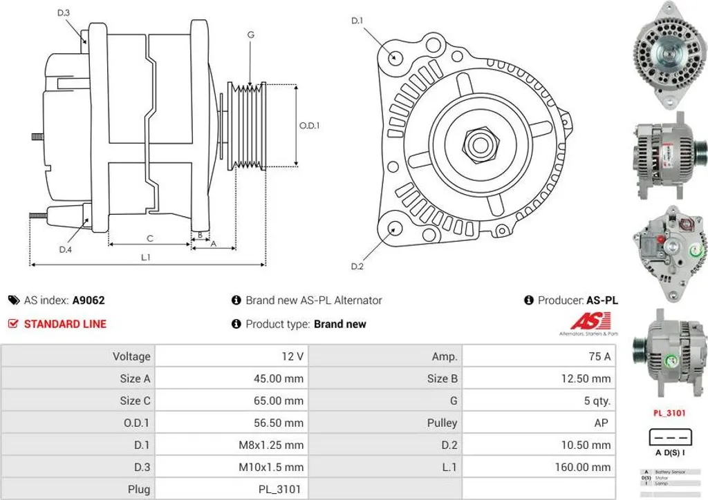 Module de pompe à essence compatible Escort 1.9 et Tempo 2.3 LX