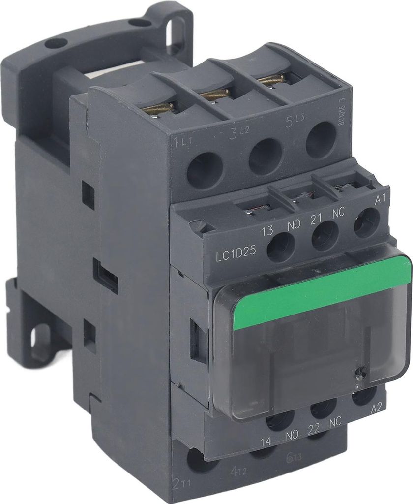 Wechselstrom-Schütz 1ö 1ö 25A 380V Hochspannungsspule Silberkontakt Motorsteuerung LC1D25 380V