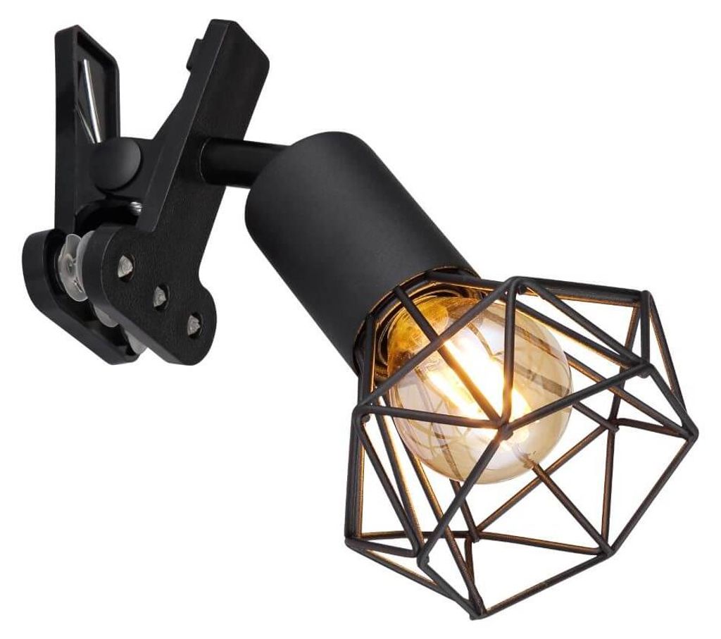 Lampada a parete Globo 54802SK XARA I E14 40 W nero - a Immagine del prodotto 