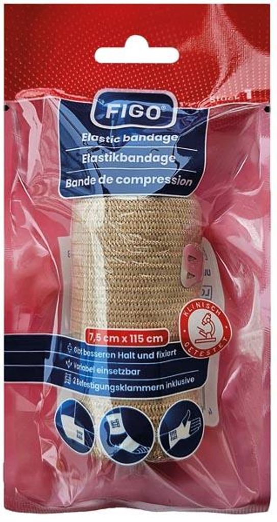 FIGO Wundverband elastische Bandage 115x7,5cm Produktbild 
