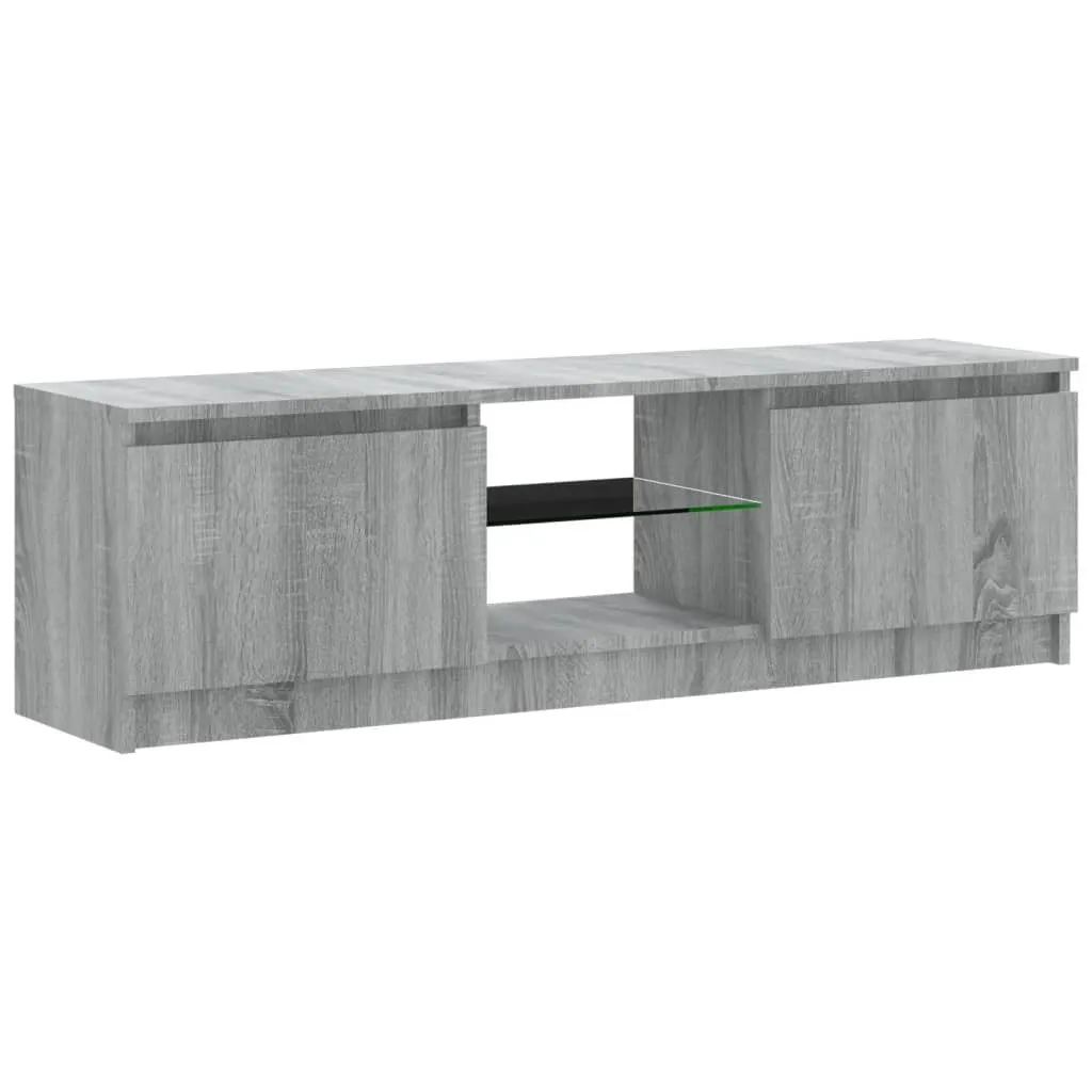 Mobile TV LED Grigio Sonoma 120 cm: Sicuro e Facile da Pulire - 5