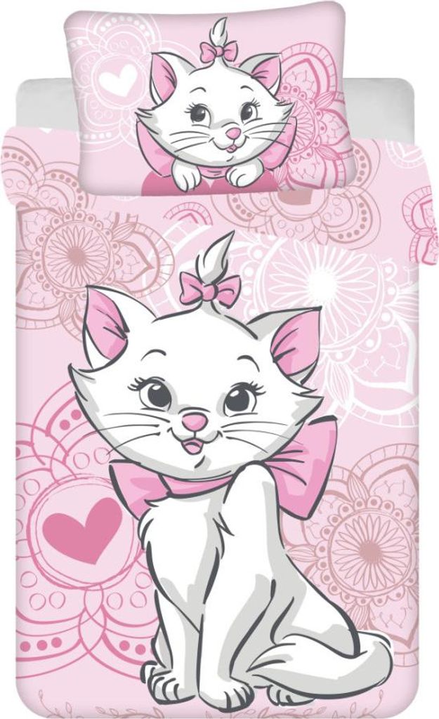 Disney Marie Aristocat Kinderbettwäsche 100×135 cm, 40×60 Produktbild 