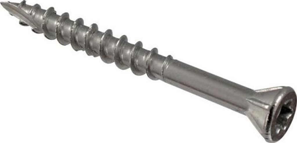 Box 200 Senkkopf Terrassenschrauben 5 x 50 Edelstahl A2 Torx 25 + 1 Bit Torx Hartholz ACTON - 623265X50