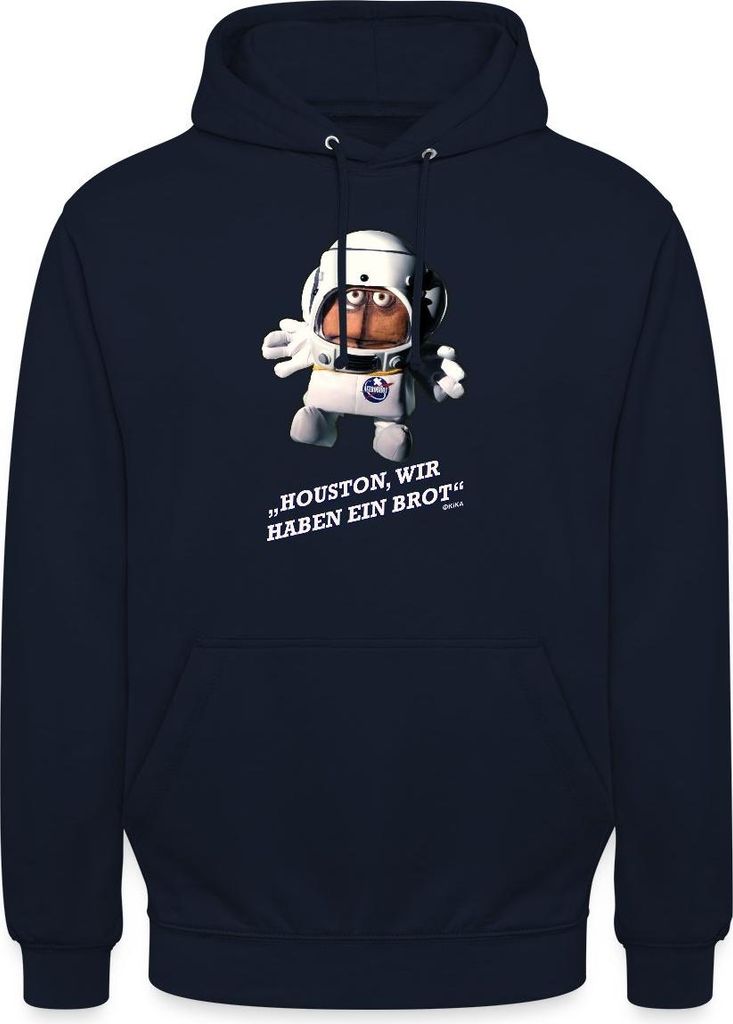 Spreadshirt Bernd Das Brot Houston Wir haben Ein Brot Spruch Uni Hoodie, L, Navy