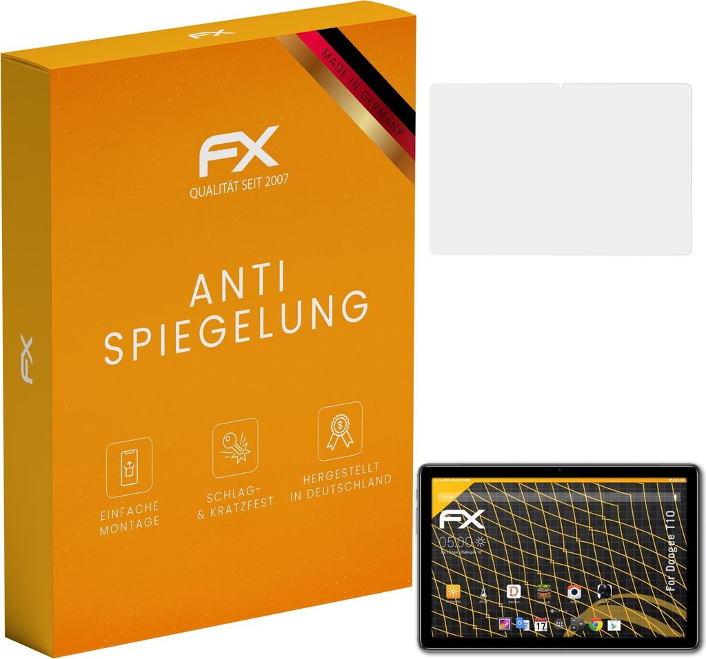 atFoliX FX-Antireflex 2x Schutzfolie kompatibel mit Doogee T10 Displayfolie