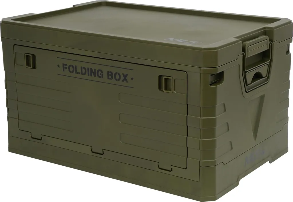 Contenitore 50L NILS Camp NCB4004 Pieghevole con Coperchio - Verde