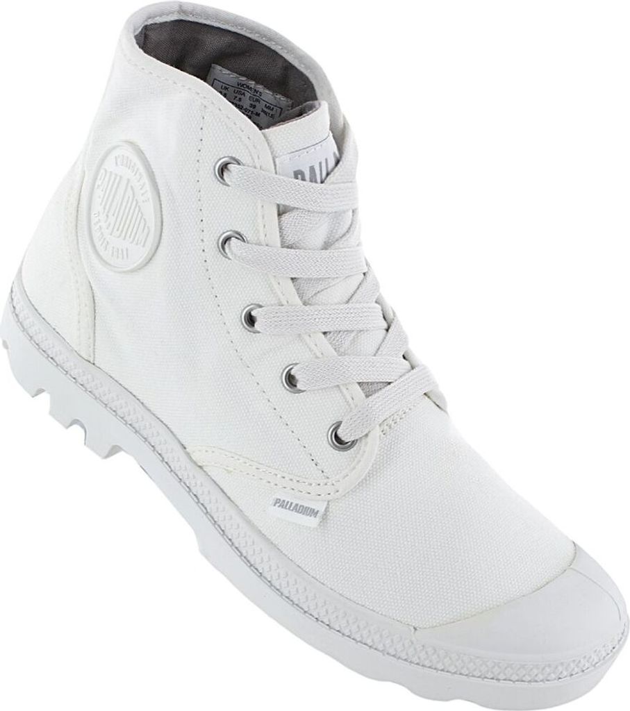 Palladium Pampa Hi Frauen Vegane Schnürung Le wand Stiefelette Weiß – undefined / Weiß