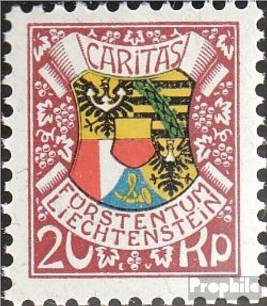 Briefmarken Liechtenstein 1927 Mi 76 postfrisch Geburtstag des Fürsten