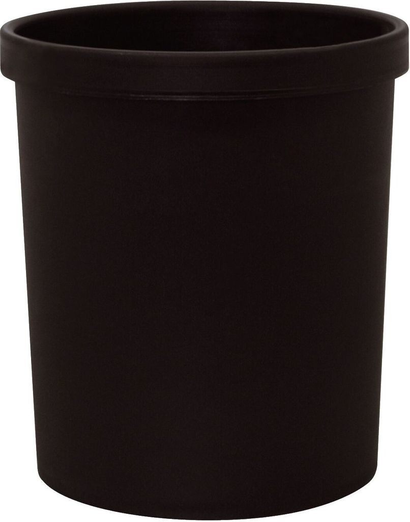 MM Metzger Mendle Sicherheitspapierkorb, 18 Liter - schwarz, Ø min/max: 250/290 / 330 mm hoch
