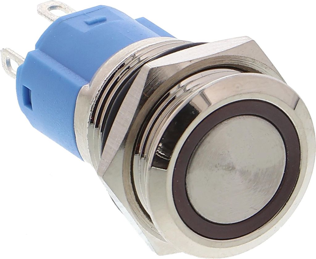 Taster LED rot beleuchtet 3V - 24V vandalismusgeschützt Produktbild 