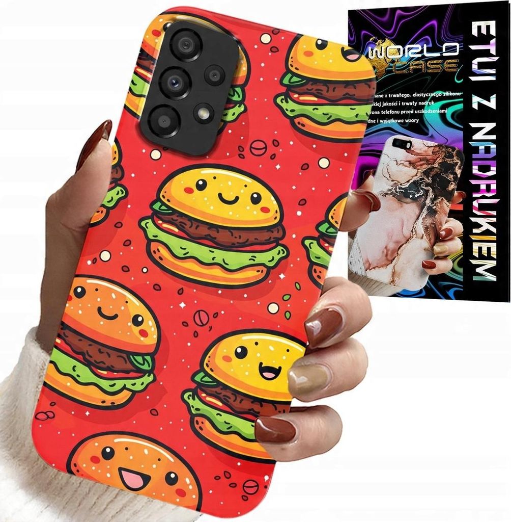 Hülle Für Samsung A52 / A52S - Sweet Smiling Burger Cover