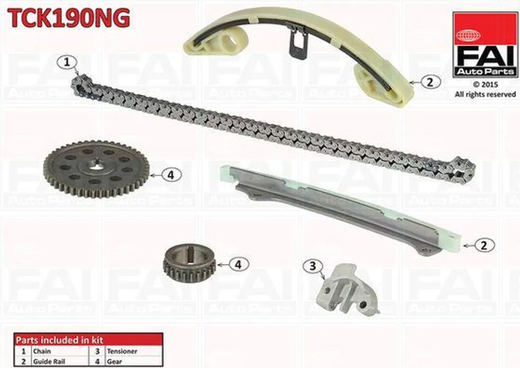 Kit de Distribution FAI TCK190NG remplace OE 14401PWA004 Honda Jazz