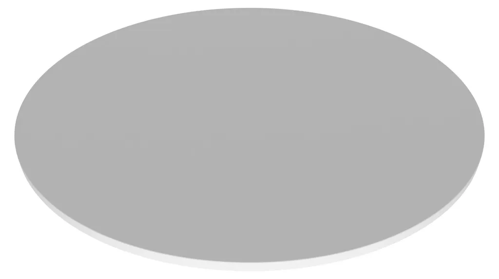 Plateau de Table Ronde 120 cm Artù en Stratifié Blanc pour Séjour