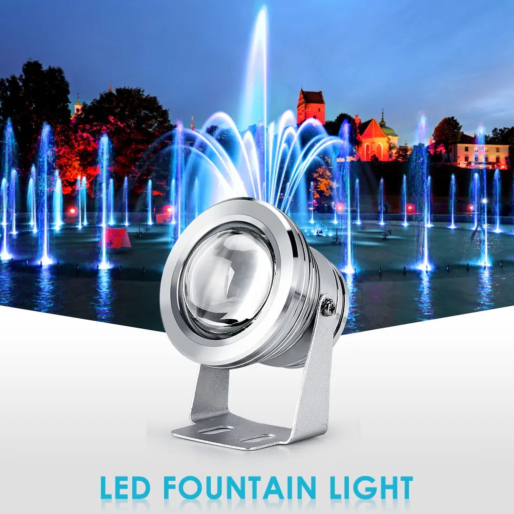 Projecteur LED Bassin et Cascade RGB Étanche avec Prise EU 90V-265V
