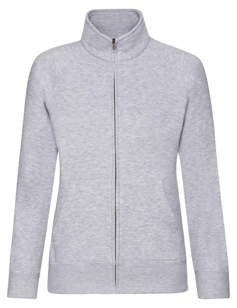 Fruit of the Loom - "Premium" Sweatjacke für Damen FK2489 (XS) (Grau meliert)
