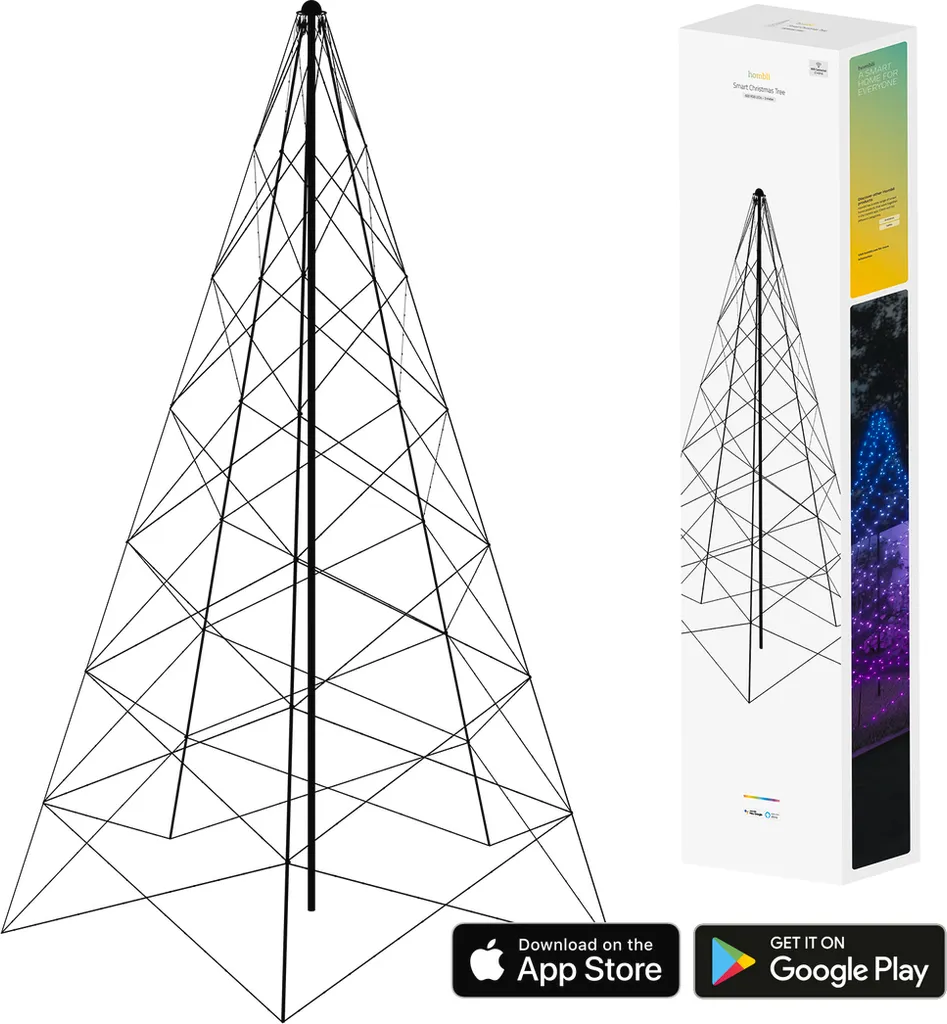 Sapin de Noël Intelligent Hombli 3M - Finie la Corvée des Guirlandes EU