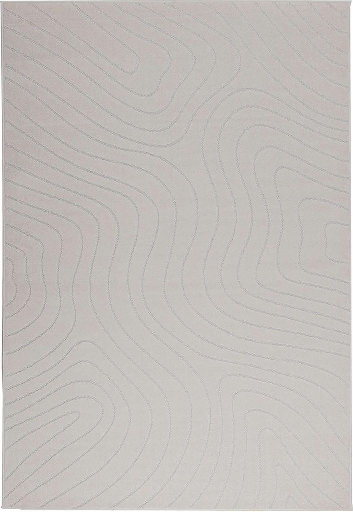 vidaXL Bereichsteppiche PALMERAS Creme 200 x 140 cm Polyester