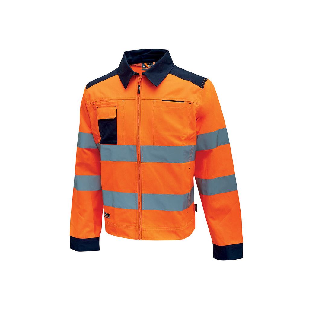 U-Power Jacke Glare, Farbe:orange fluo, Größe:4XL