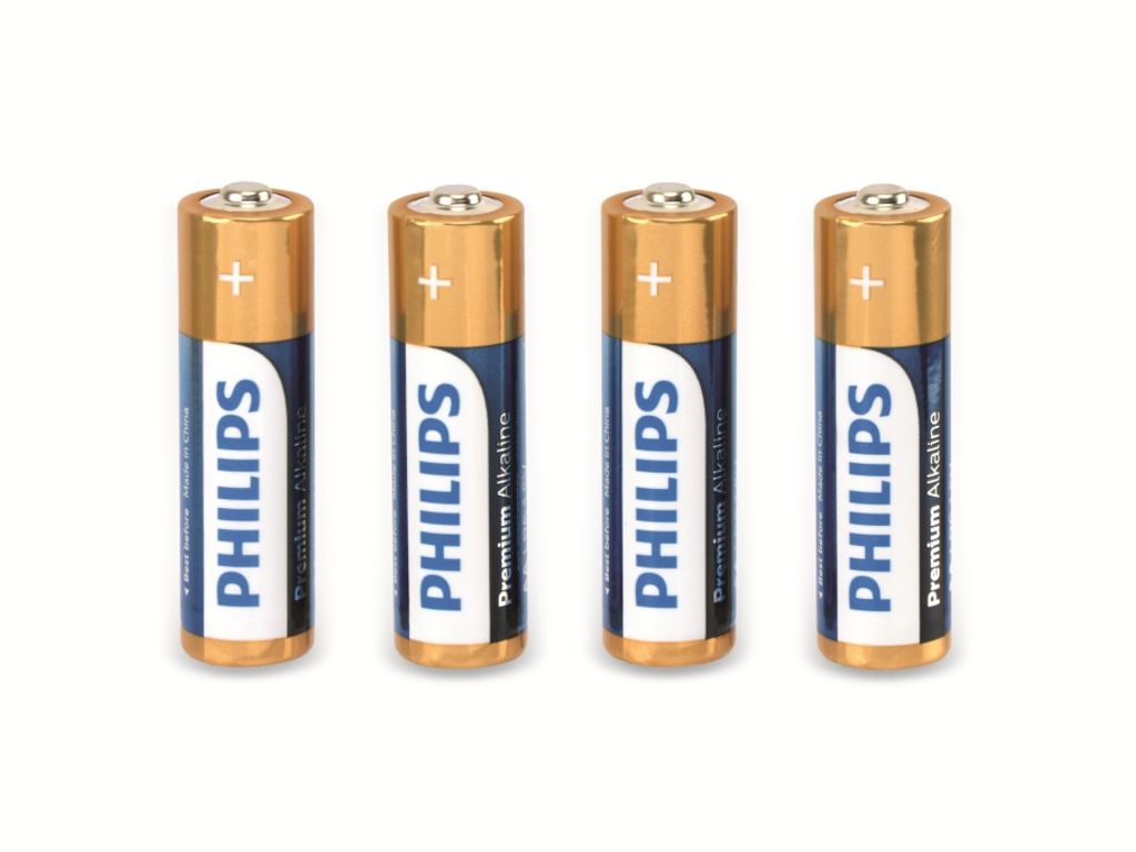 Philips premium Alkaline LR6 AA Batterien 4 Stück