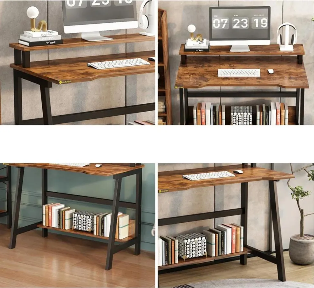 Petit bureau beige 80 cm : Solution idéale pour chambres exiguës - 7