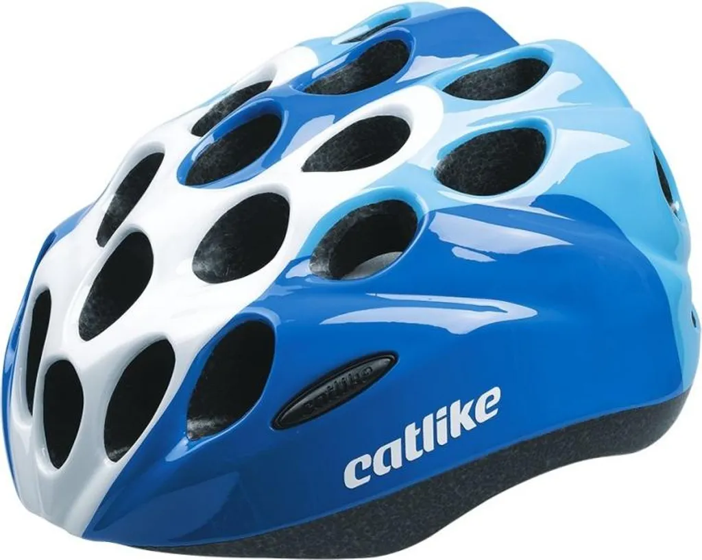Casque Catlike Kittem Junior Bleu et Blanc Taille S 52-55cm pour Vélo